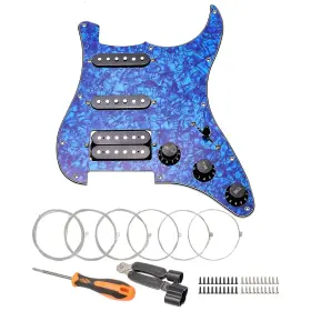 607841814713 UNXUEY Hole Guitar Pickguard Ssh Humbucker