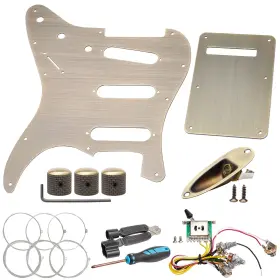 607841815413 UNXUEY Alloy Hole Electric Guitar Pickguard Fo
