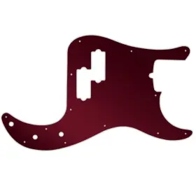 Wd Appb-400 Pickguard Fender 4 Str American Professional Precision Bass Red Mirror
