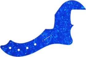Wd Music Dbel4-128bu Custom Pickguard For Fender American Deluxe Or Elite Dimension Ba
