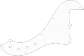 DBSD4-104R WD MUSIC Pickguard Squier Fender Deluxe Bass Iv