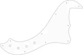 DBSD5-104R WD MUSIC Pickguard Squier Fender Deluxe Bass