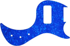 Wd Music Eb5-1028bu Custom Pickguard For Gibson 5 String Eb5 Bass #28bu Blue Pearl/white/black