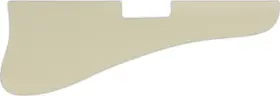 EST-7655S WD MUSIC Pickguard Gibson Parchment Solid