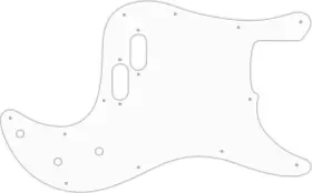 FBB-5204R WD MUSIC Pickguard Fender Bullet Bass