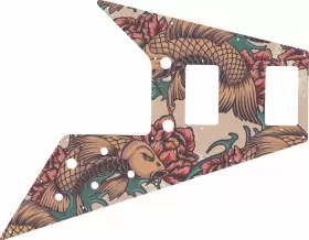 FV-89GT01 WD MUSIC Pickguard Gibson Flying Koi Tatto