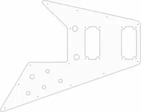 FVOC70-2004 WD MUSIC Pickguard Gibson Flying Whit
