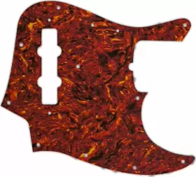 JB50-1005W WD MUSIC Pickguard Fender Jazz Bass Tortoise