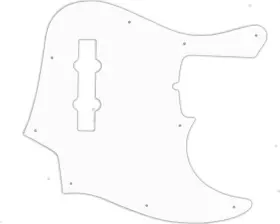 JBAD4-2102T WD MUSIC Pickguard Fender American Deluxe Fret