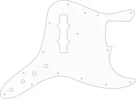 JBC-302 WD MUSIC Pickguard Fender Fret Jazz Bass