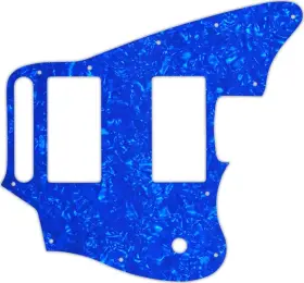 JGBT-1228BU WD MUSIC Pickguard Fender Blacktop Jaguar Pearl