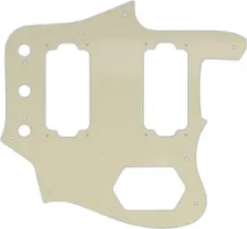 JGHH-1255 WD MUSIC Pickguard Fender Jaguar Parchment Ply