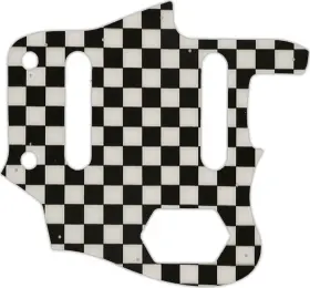 JGVM-12CK01 WD MUSIC Pickguard Squier Fender Jaguar Checke