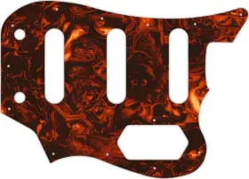 JGVM6-1005F WD MUSIC Pickguard Squier Fender Modifed Bass Vi