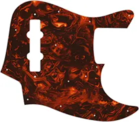 Wd Music Jpjb-2105f Custom Pickguard For Fender Made In Japan Jazz Bass #05f Faux Tortiose