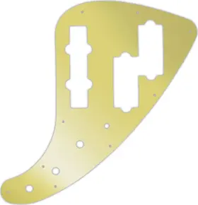 JPJB-310GD WD MUSIC Pickguard Fender Jazz Bass Mirror