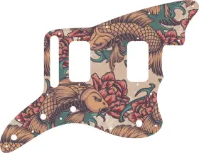 JZHH-14GT01 WD MUSIC Pickguard Fender Jazzmaster Koi Tattoo