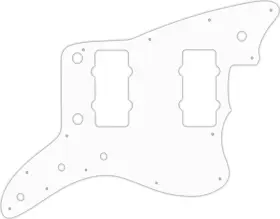 JZP-1404 WD MUSIC Pickguard Fender American Jazzmaster Bla