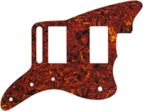 JZSHH-1405W WD MUSIC Pickguard Fender Blacktop Jazzmaster