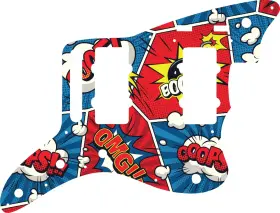 JZTVL-14GCM01 WD MUSIC Pickguard Fender Troy Van Leeuwen Jazz