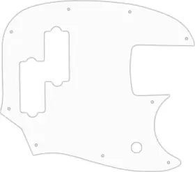 MBPJ-1502 WD MUSIC Pickguard Fender Scale Mustang Bass Pj