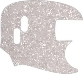 MBR-1528 WD MUSIC Pickguard Fender Mustang Bass Pearl Bla