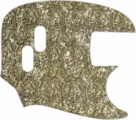 MBR-1531 WD MUSIC Pickguard Fender Mustang Bass Snakeskin
