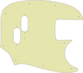 MBR-1534 WD MUSIC Pickguard Fender Mustang Bass Ply