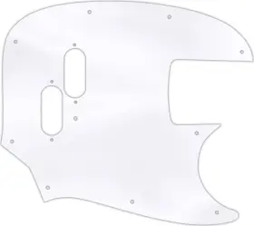 MBR-1545 WD MUSIC Pickguard Fender Mustang Bass Acrylic