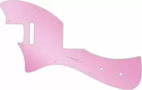 MET-110PLEFTHAND WD MUSIC Pickguard Left Fender Parallel Pink