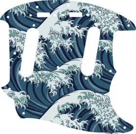 MG-13GT02 WD MUSIC Pickguard Fender Mustang Wave Tattoo