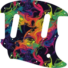 MGCS-17GP01 WD MUSIC Pickguard Fender Classic Mustang Rainb