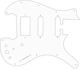 NFSA-8102 WD MUSIC Pickguard Parker Dual Single Coil Nitefly