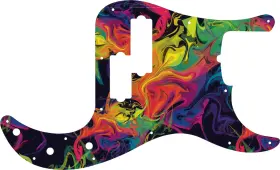 PBA5-4GP01 WD MUSIC Pickguard Fender Precision Bass Rainbow