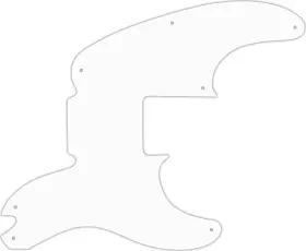 PBMD-402T WD MUSIC Pickguard Fender Mike Dirnt Precision Bass