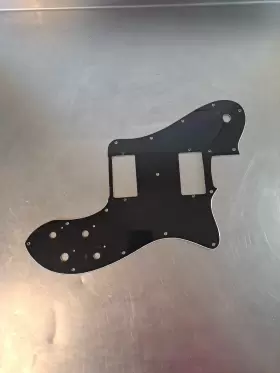 Wd Music Productions Eptd-223-bk-z Hh Tele Deluxe 3-ply B/w/b Black Pickguard