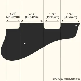 EPC-7300 WD MUSIC PRODUCTS Pickguard Epiphone Casino Ply #3