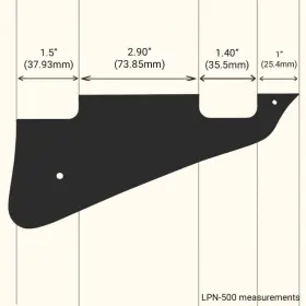 LPN-509 WD MUSIC PRODUCTS Pickguard Gibson Les Paul Deluxe #2