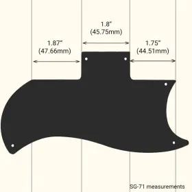 SG-7109 WD MUSIC PRODUCTS Pickguard Gibson #3
