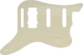 PSB6-155 WD MUSIC Pickguard Fender Pawn Bass Vi Parchment Ply