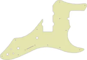RBJ-434S WD MUSIC Pickguard Fender Roscoe Beck Jazz Bass Gree