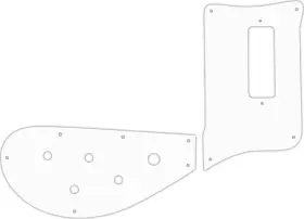 RBT-5102M WD MUSIC Pickguard Rickenbacker Bass