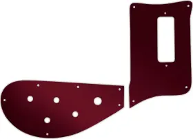 RBT-5110R WD MUSIC Pickguard Rickenbacker Bass Mirror