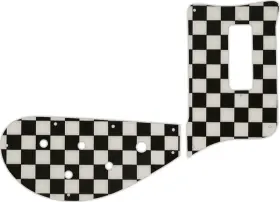 RBT-51CK01 WD MUSIC Pickguard Rickenbacker Bass Checkerboard