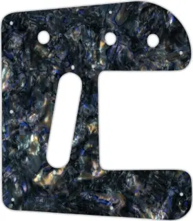 Wd Music Rls-235 Custom Pickguard For Rogue Rls-1 Lap Steel Guitar #35 Black Abalone