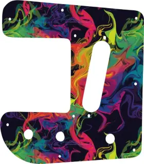 RLS-2GP01 WD MUSIC Pickguard Rogue Lap Steel Guitar Rainbow