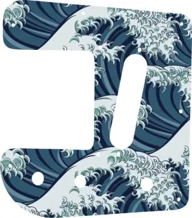 RLS-2GT02 WD MUSIC Pickguard Rogue Lap Steel Guitar Wave Tatt