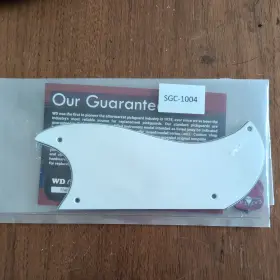 Wd Music Sgc-1004 Pickguard For Gibson 1961-1963 Half Face Sg White