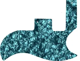 SGS-6128AQ WD MUSIC Pickguard Gibson Sg Aqua Pearl