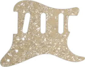 Wd Music St-228c Custom Pickguard For Fender Stratocaster #28c Cream Pearl/cream/black/cream